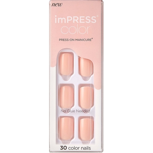 Product Kiss imPRESS Color Press-on Manicure - Peevish Pink base image
