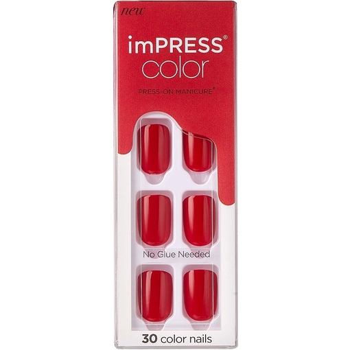 Product Kiss imPRESS Color Press-on Manicure - Reddy or Not base image