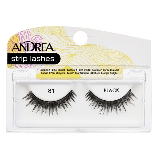 Product Andrea Strip Lashes #81 Black base image