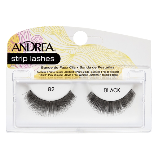 Product Andrea Strip Lashes #82 Black base image