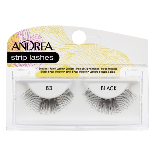 Product Andrea Strip Lashes #83 Black base image