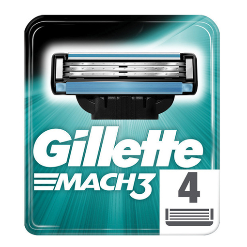 Product Gillette Mach3 Ανταλλακτικές Κεφαλές Ξυριστικής Μηχανής 4τμχ base image