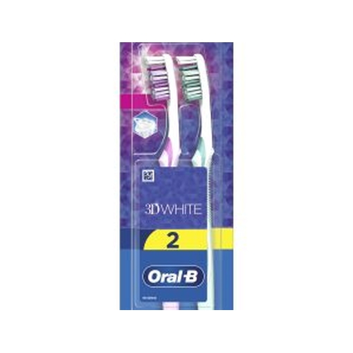 Product Oral-β 3d White Duo 2 Medium Toothbrush Μέτρια Οδοντόβουρτσα 2τμχ base image