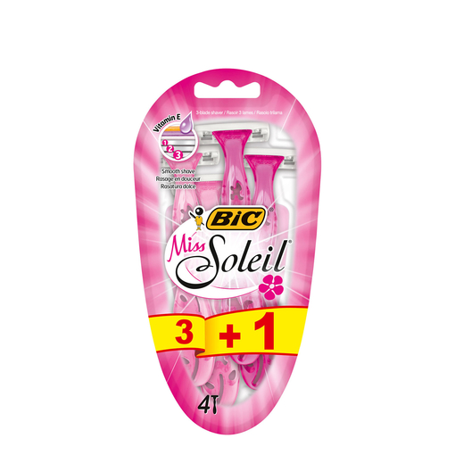 Product BIC Ξυραφάκια Γυναικεία Miss Soleil 3+1τμχ base image