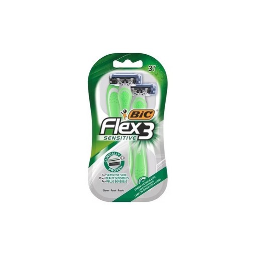 Product BIC Men's Razor Blades Flex3 Sensitive3pcs base image