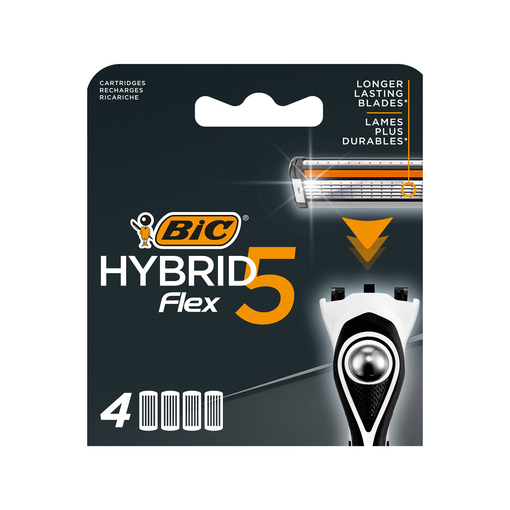 Product Bic Ανταλλακτικά Ξυραφάκια Hybrid Flex 5 - 4τεμ base image