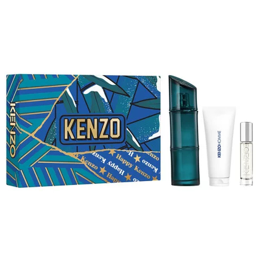 Product Kenzo Men's Fragrance Set Homme Gift Set: Eau de Toilette 110ml & Shower Gel 75ml & Travel Spray 10ml base image