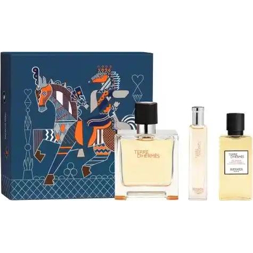 Product Hermes Terre D'Hermes Ανδρικό Άρωμα Σετ Pure Parfum 75ml & 15ml & Shower Gel 40ml base image