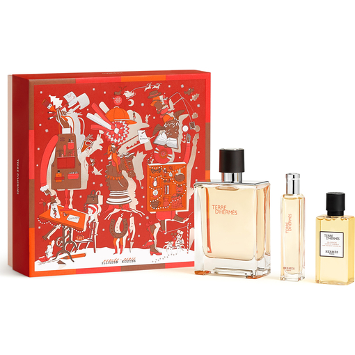 Product Hermès Terre d'Hermès Limited Edition Men's Fragrance Set: Eau de Toilette 100ml & Eau de Toilette Travel Spray 15ml & Hair and Body Shower Gel 40ml base image