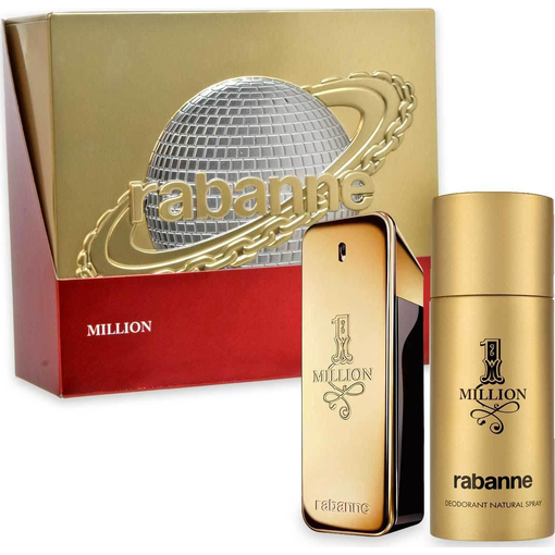 Product Rabanne 1 Million Men’s Fragrance Set: Eau de Toilette 100ml & Deodorant Spray 150ml base image