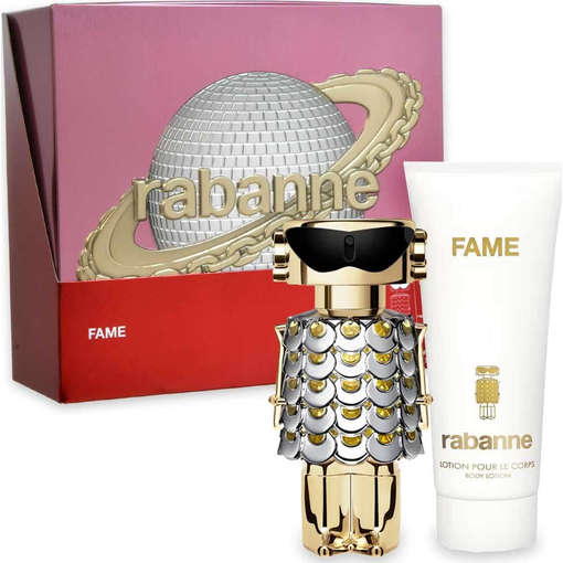 Product Rabanne Fame Women's Fragrance Set: Eau de Parfum 50ml & Body Lotion 100ml base image