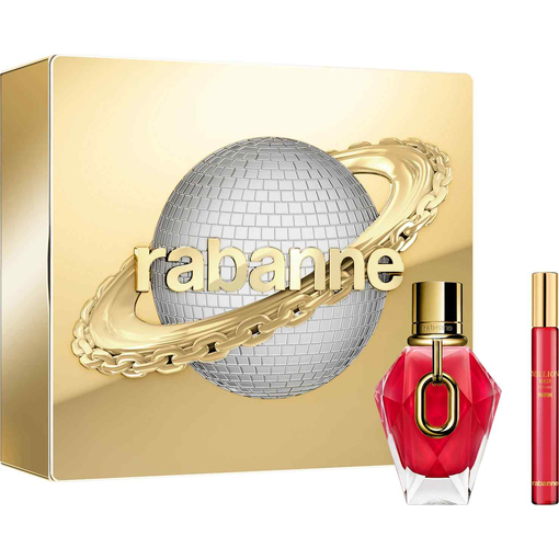 Product Rabanne Million Red Women's Fragrance Set: Eau de Parfum 50ml & Mini Travel Spray 10ml base image
