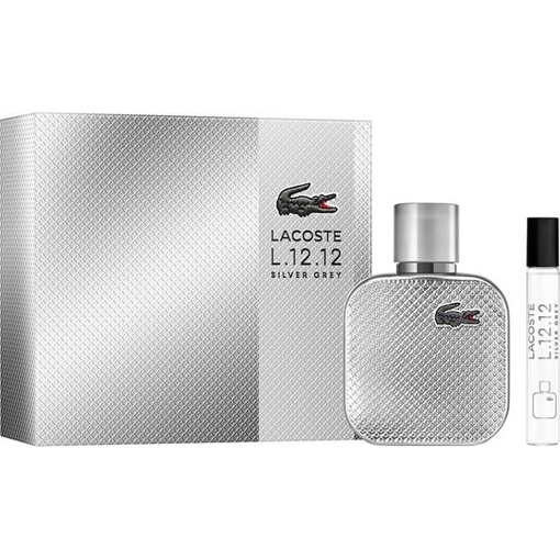 Product Lacoste L.12.12 Silver Grey Σετ Ανδρικό Άρωμα Eau De Parfum 50ml & Travel Size 7.5ml base image