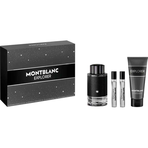 Product Montblanc Explorer Ανδρικό Αρωματικό Σετ: Eau De Parfum 100ml & 2xTravel Spray 7.5ml & Shower Gel 100ml base image