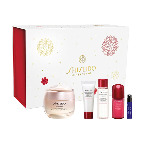 Product Shiseido Κρεμικό Σετ Δώρου Benefiance Anti-Wrinkle Smoothing Cream Gift Set: Cream 50ml & Balancing Lotion 30ml & Foaming Cleanser 15ml & Serum 10ml & Eau de Parfum 0.8ml base image