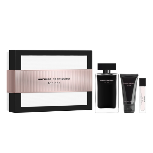 Product Narciso Rodriguez For Her Γυναικείο Αρωματικό Σετ: Eau de Toilette 50ml + Body Lotion 50ml + Travel Size 7.5ml base image
