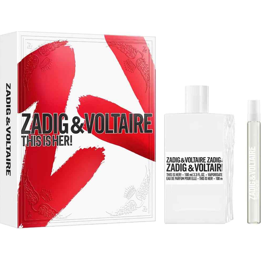 Product Zadig & Voltaire This Is Her! Women's Fragrance Set: Eau de Parfum 100ml & Eau de Parfum Travel Size 10ml base image