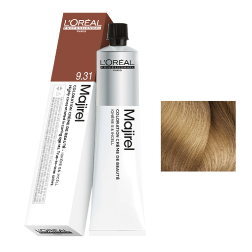 Product L'Oreal Professionnel Majirel 50ml | Απόχρωση 9.31 Πολύ Ανοιχτό Ξανθό Μπέζ base image