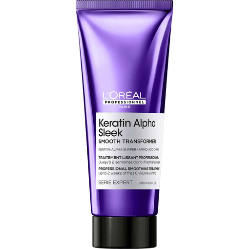 Product L'Oreal Professionnel Serie Expert Keratin Alpha Sleek Smooth Transformer Θεραπεία Λείανσης Μαλλιών 200ml base image