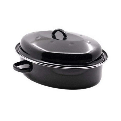 Product Beka Γάστρα Εμαγιέ Οβάλ Roasty Cook 42cm Μαύρη base image