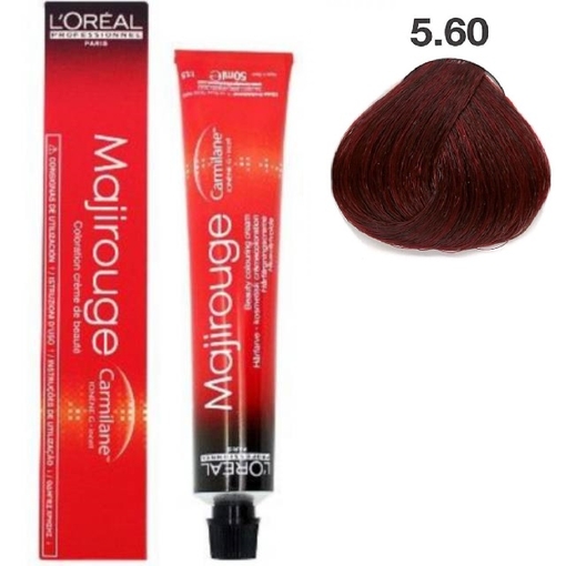 Product L’Oreal Professionnel Majirouge 50ml - 5.60 Καστανό Ανοιχτό Κόκκινο Έντονο base image