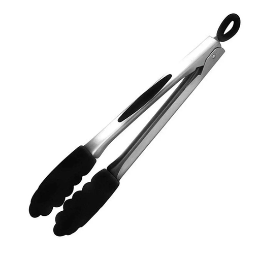 Product Mastrad Black Silicone Barbecue Tongs base image