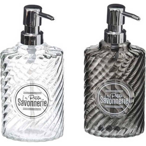 Product Marva Dispenser Υγρού Σαπουνιού Γυάλινο Savonnerie 9x6,5x20,5cm 400ml Διάφανο/Γκρι base image
