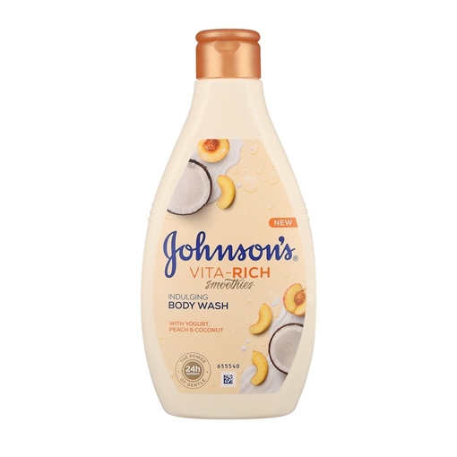 Product Johnson's Vita Rich Smoothies Αφρόλουτρο Με Γιαούρτι & Ροδάκινο 750ml base image