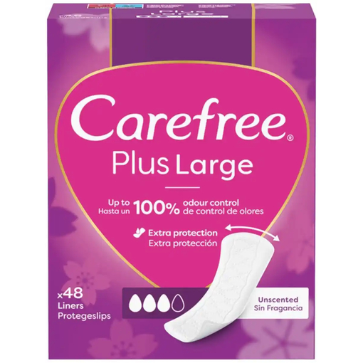 Product Carefree Plus Large Liners 48pcs base image