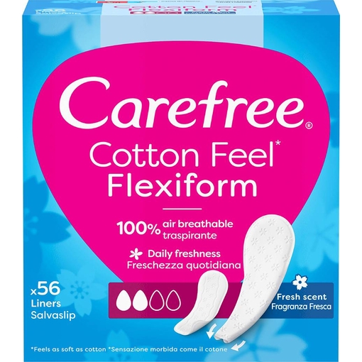 Product Carefree Flexi Comfort Fresh Panty Liner 56pcs base image