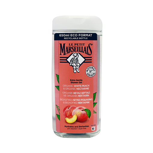 Product Le Petit Marseillais Peach Shower Gel 650ml base image