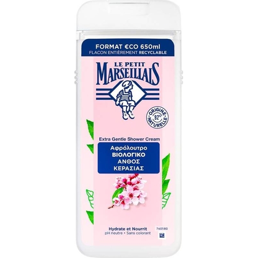 Product Le Petit Marseillais Extra Απαλό Κρεμοαφρόλουτρο 650ml base image