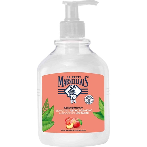 Product Le Petit Marseillais Peach Hand Soap Υγρό Κρεμοσάπουνο 500ml base image