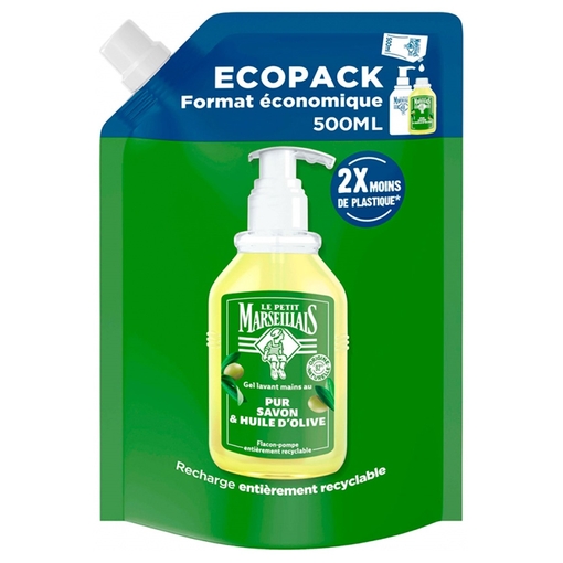 Product Le Petit Marseillais Savon Liquide De Marseille Olive Hand Wash Liquid Κρεμοσάπουνο με Ελιά 500ml base image