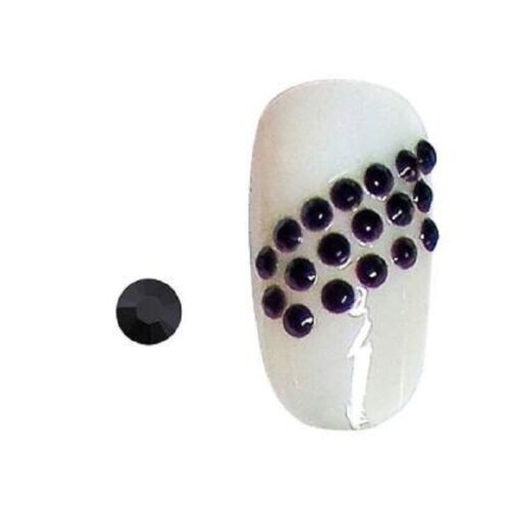 Product Peggy Sage 100 Rhinestones for Nails Noir Ss3 base image