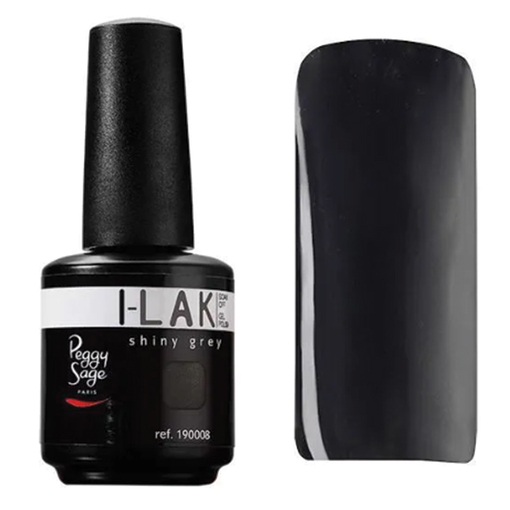 Product Peggy Sage Nails Gel I-LAK 15ml - Shiny Grey base image