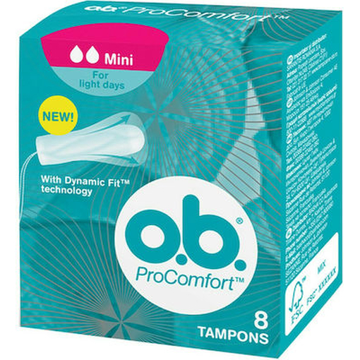 Product O.b. Ταμπόν Ob Digital Comfort Mini (συσκευασία 8 Τεμαχίων) base image