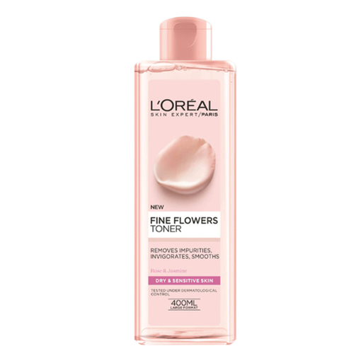 Product L'Oreal Fine Flowers Τονωτική Λοσιόν Για Ξηρή/Ευαίσθητη Επιδερμίδα 400ml base image