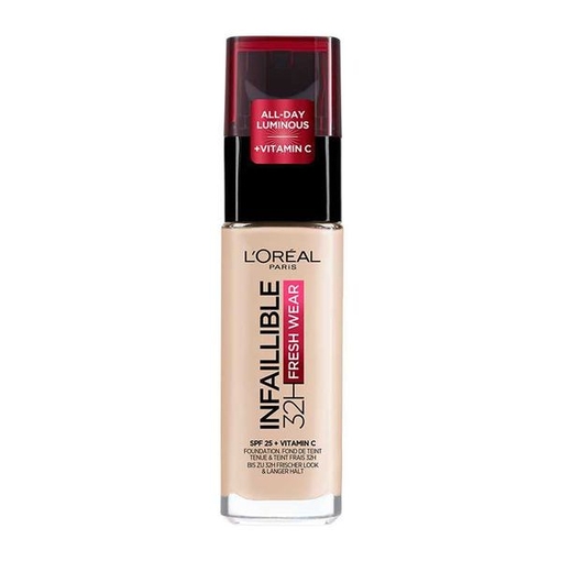 Product L'Oreal Infallible 32h Fresh Wear SPF25 Make-Up 30ml | Απόχρωση 200 Natural Linen base image