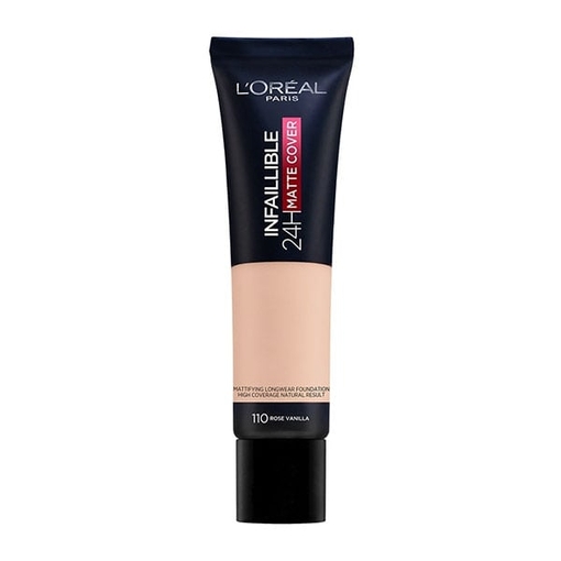 Product L'Oreal Infallible 24h Matte Cover Make Up 30ml | Απόχρωση 110 Rose Vanilla base image