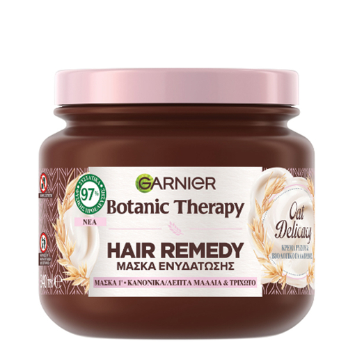 Product Garnier Botanic Therapy Oat Delicacy Μάσκα Ενυδάτωσης Μαλλιών & Λάμψης 340ml base image