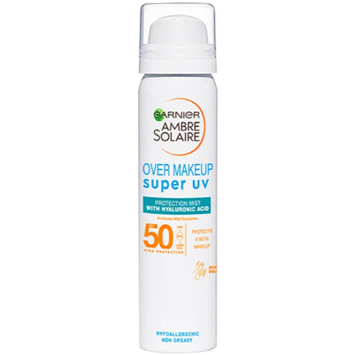 Product Garnier Ambre Solaire Sensitive Advanced Super UV Αντηλιακό Mist Προσώπου SPF50 με Ενυδατική Δράση 75ml base image