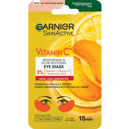 Product Garnier SkinActive Vitamin C Brightening & Glow Boosting Eye Mask 5gr base image