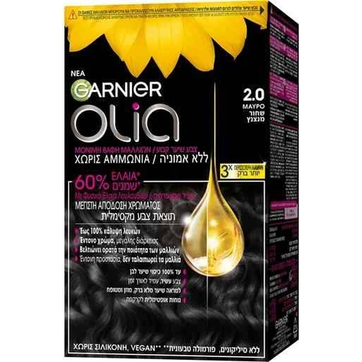 Product Garnier Olia Μόνιμη Βαφή Μαλλιών Χωρίς Αμμωνία 60ml - 6.60 Έντονο Κόκκινο base image