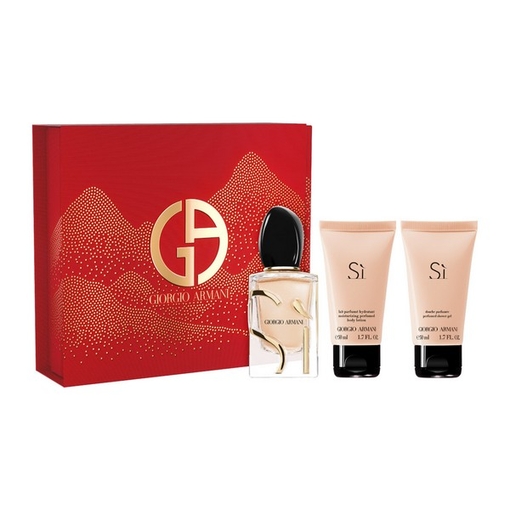 Product Armani Γυναικείο Αρωματικό Σετ Si Gift Set: Eau De Parfum 50ml & Body Lotion 50ml & Shower Gel 50ml base image