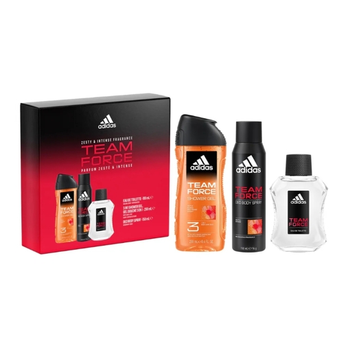 Product Adidas Team Force Ανδρικό Σετ Δώρου 3τμχ: Eau de Toilette 100ml + Deodorant Spray 150ml + Shower Gel 250ml base image