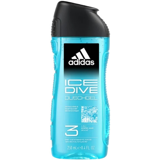 Product Adidas Ice Dive Αφρόλουτρο για Άνδρες 3-σε-1 400ml base image