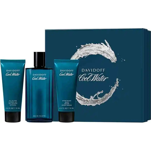 Product Davidoff Cool Water Man Ανδρικό Άρωμα Σετ Eau De Toilette 125ml & Shower Gel 75ml & After Shave Balm 75ml base image