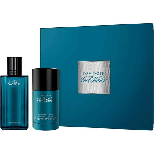 Product Davidoff Cool Water Ανδρικό Αρωματικό Σετ: Eau De Toilette 75ml & Deodorant Stick 75ml base image