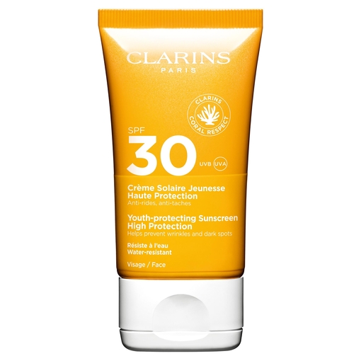 Product Clarins High Protection Youth Sun Care Cream Αντηλιακή Κρέμα Προσώπου Ενυδατική SPF30 50ml base image